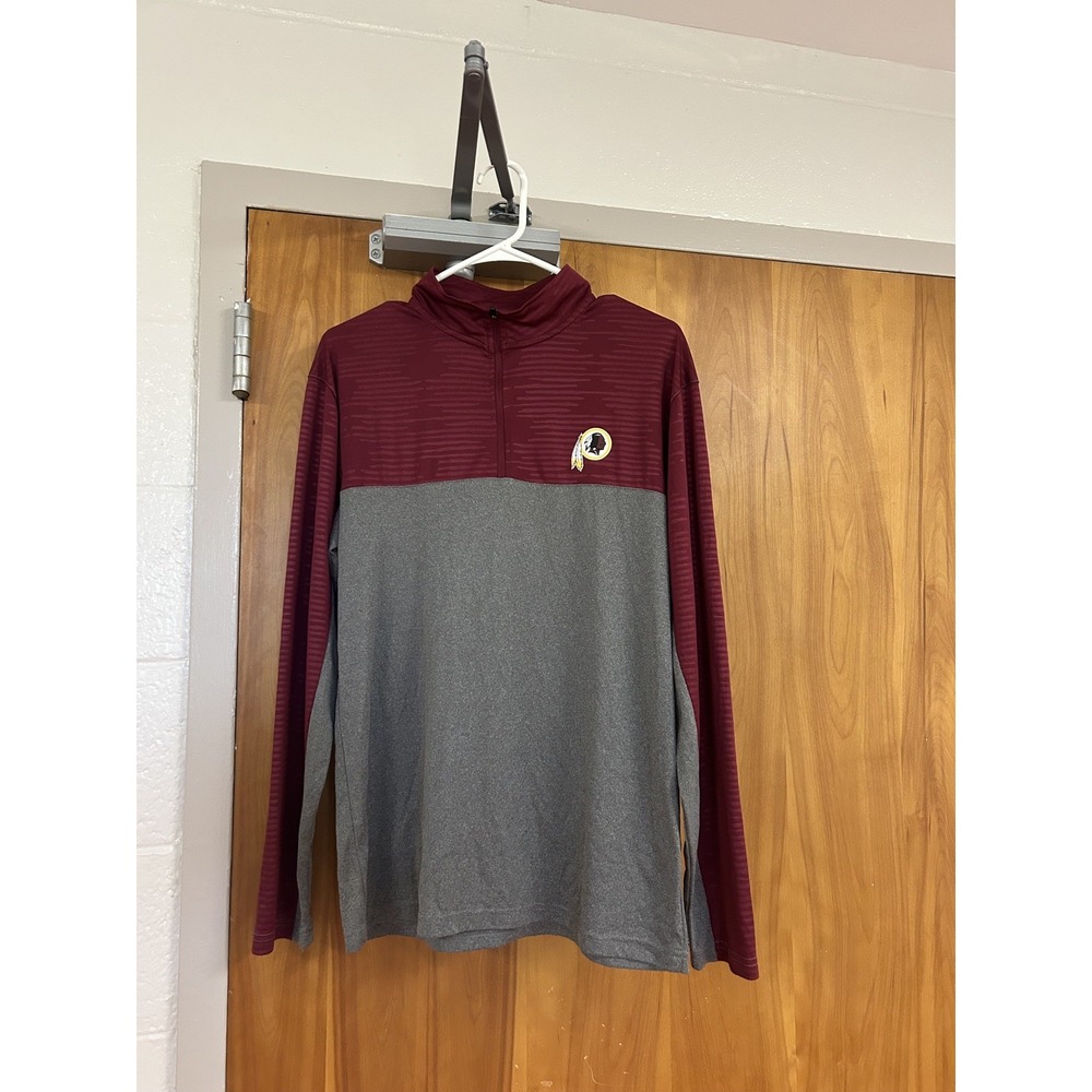 NFL Pro Line Fanatics Washington Redskins Size Medium Quarter Zip LS  Shirt